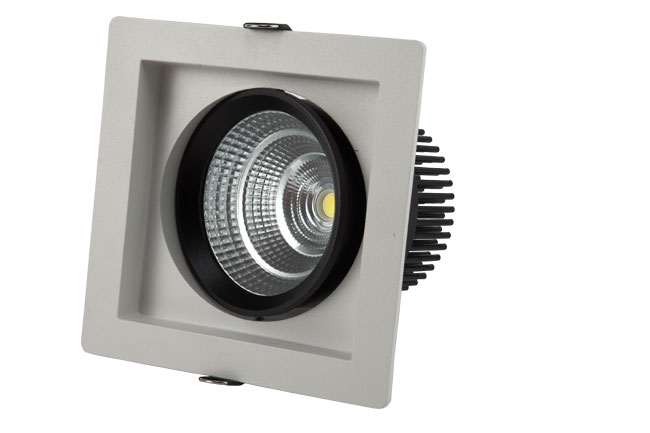 LED 5寸18W 方形深孔COB 嵌燈 開孔140x140mm   黃光白光中性光