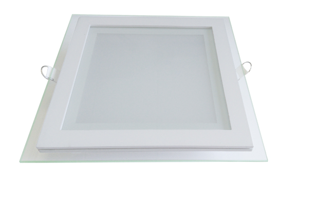 玻璃LED面板燈 18W 方形 開孔165X165mm 白光中性光黃光